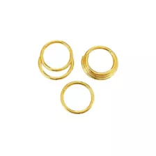 Multi-Pack Layered Gold-Tone Titanium Septum Rings 3 Pack - 16 Gauge at Spencer's