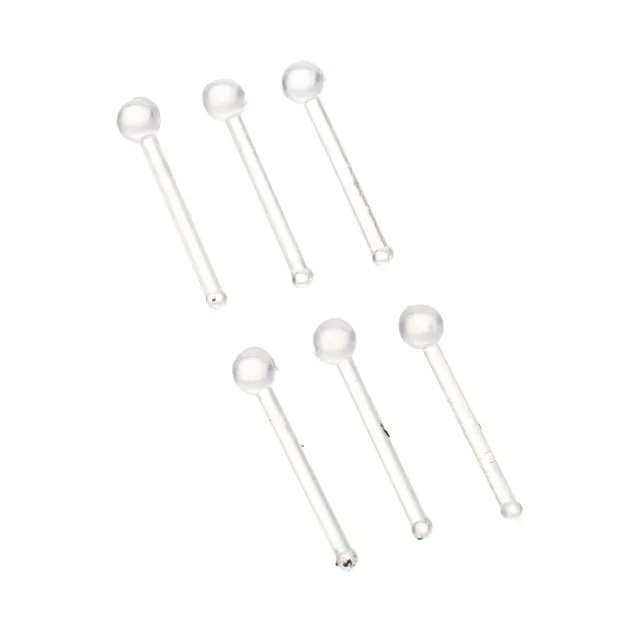 Multi-Pack Clear Bioflex Retainer Pins Nose Rings 6 Pack - 20 Gauge at Spencer's