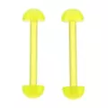 Glow in the Dark Green Bioflex Nipple Barbells - 14 Gauge at Spencer's