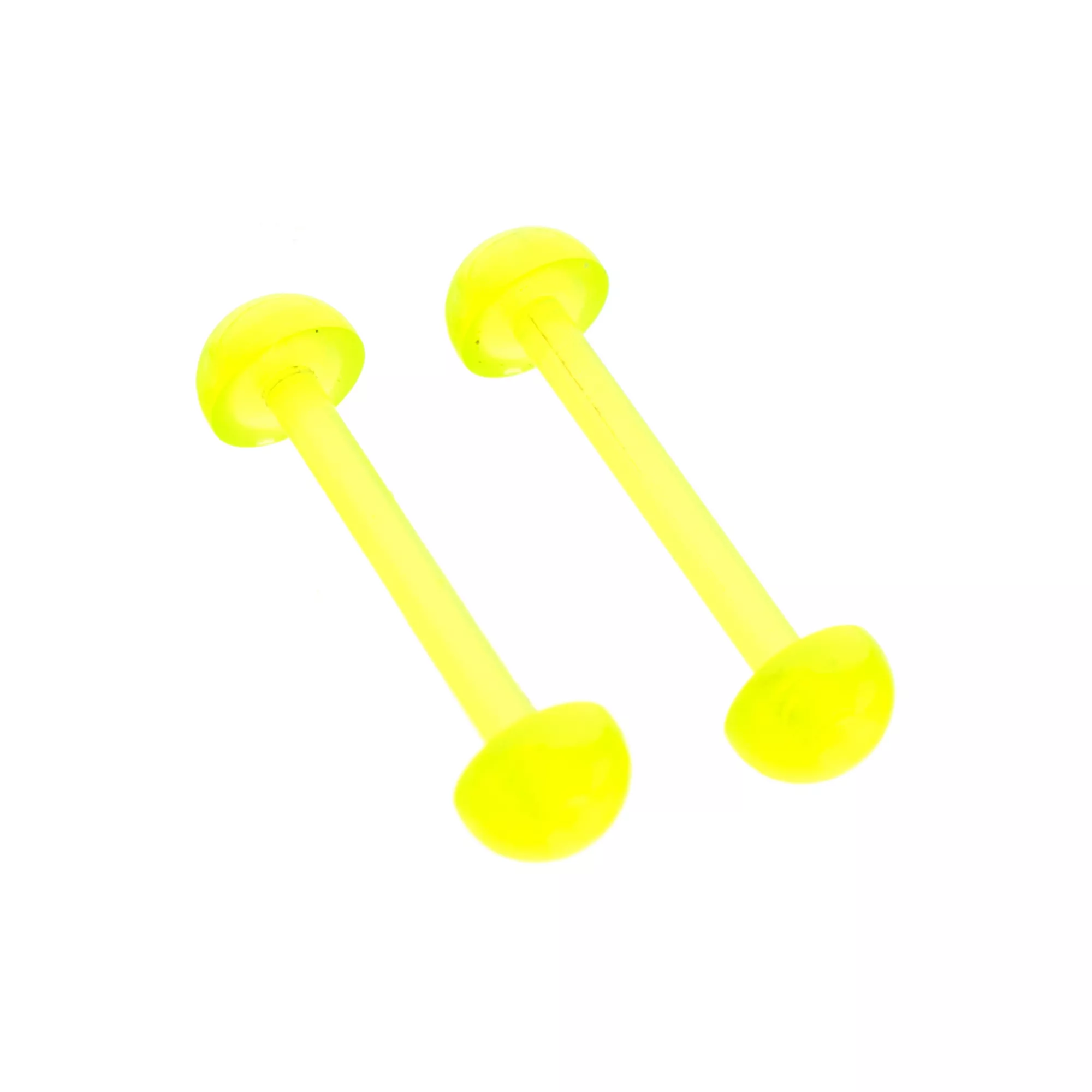 Glow in the Dark Green Bioflex Nipple Barbells