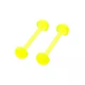 Glow in the Dark Green Bioflex Nipple Barbells - 14 Gauge at Spencer's