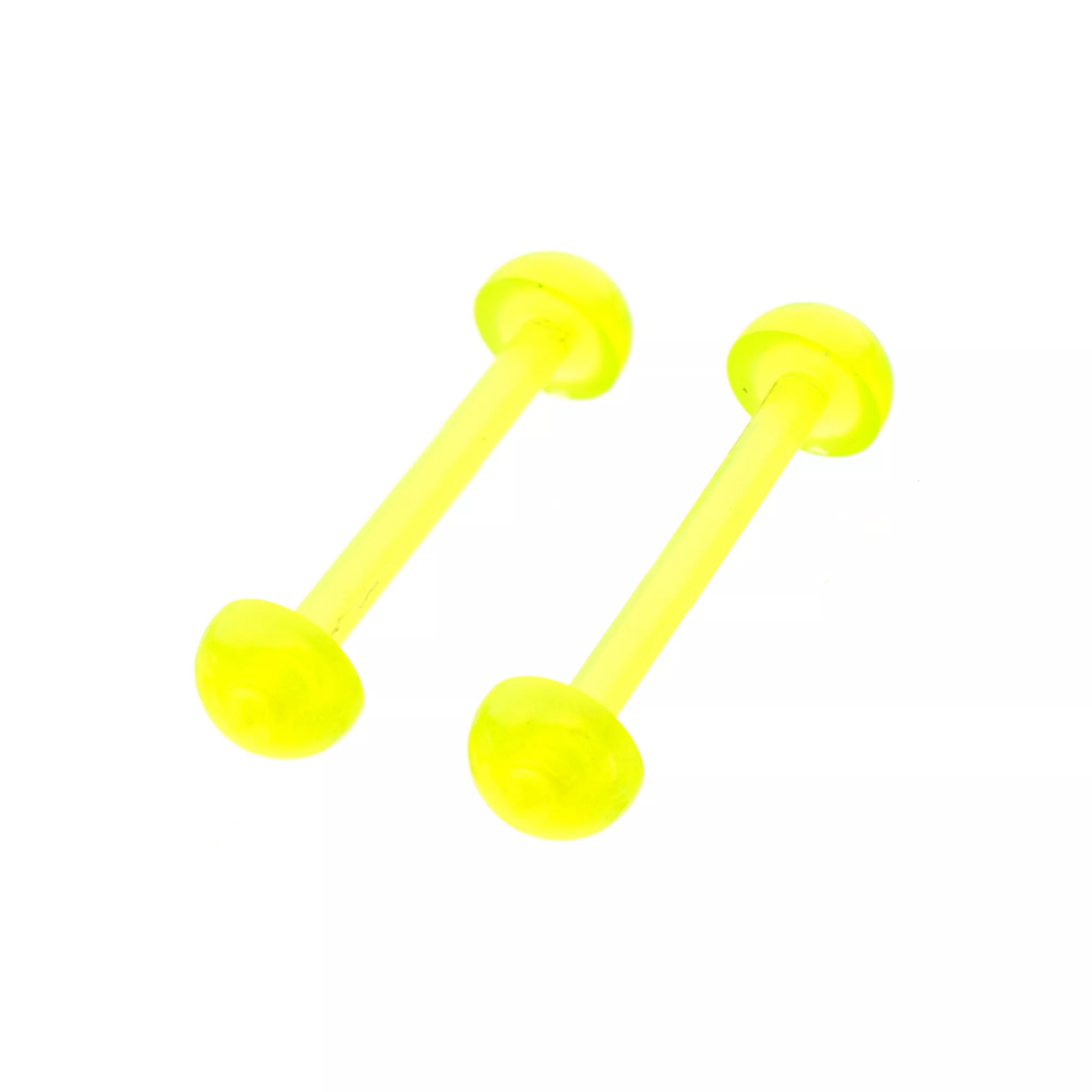 Glow in the Dark Green Bioflex Nipple Barbells