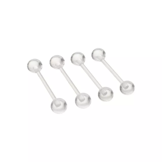 Multi-Pack Clear Bioflex Retainer Barbells 4 Pack - 14 Gauge at Spencer's