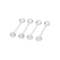 Multi-Pack Clear Bioflex Retainer Barbells 4 Pack - 14 Gauge at Spencer's