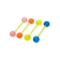 Multi-Pack Glow in the Dark Bioflex Multicolor Barbells 4 Pack - 14 Gauge at Spencer's