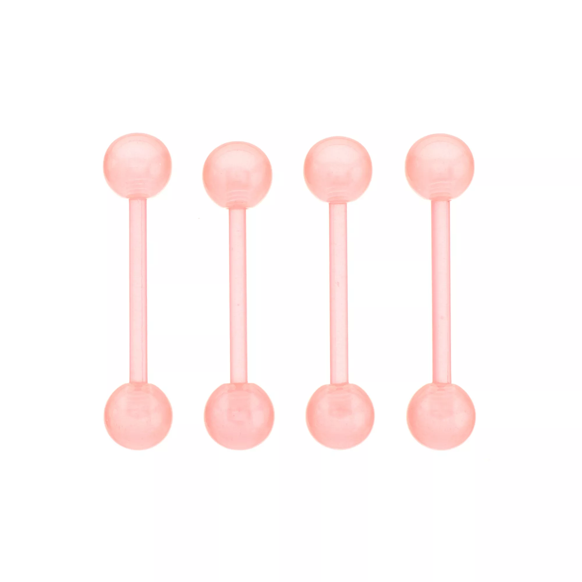 Multi-Pack Glow in the Dark Bioflex Pink Barbells 4 Pack