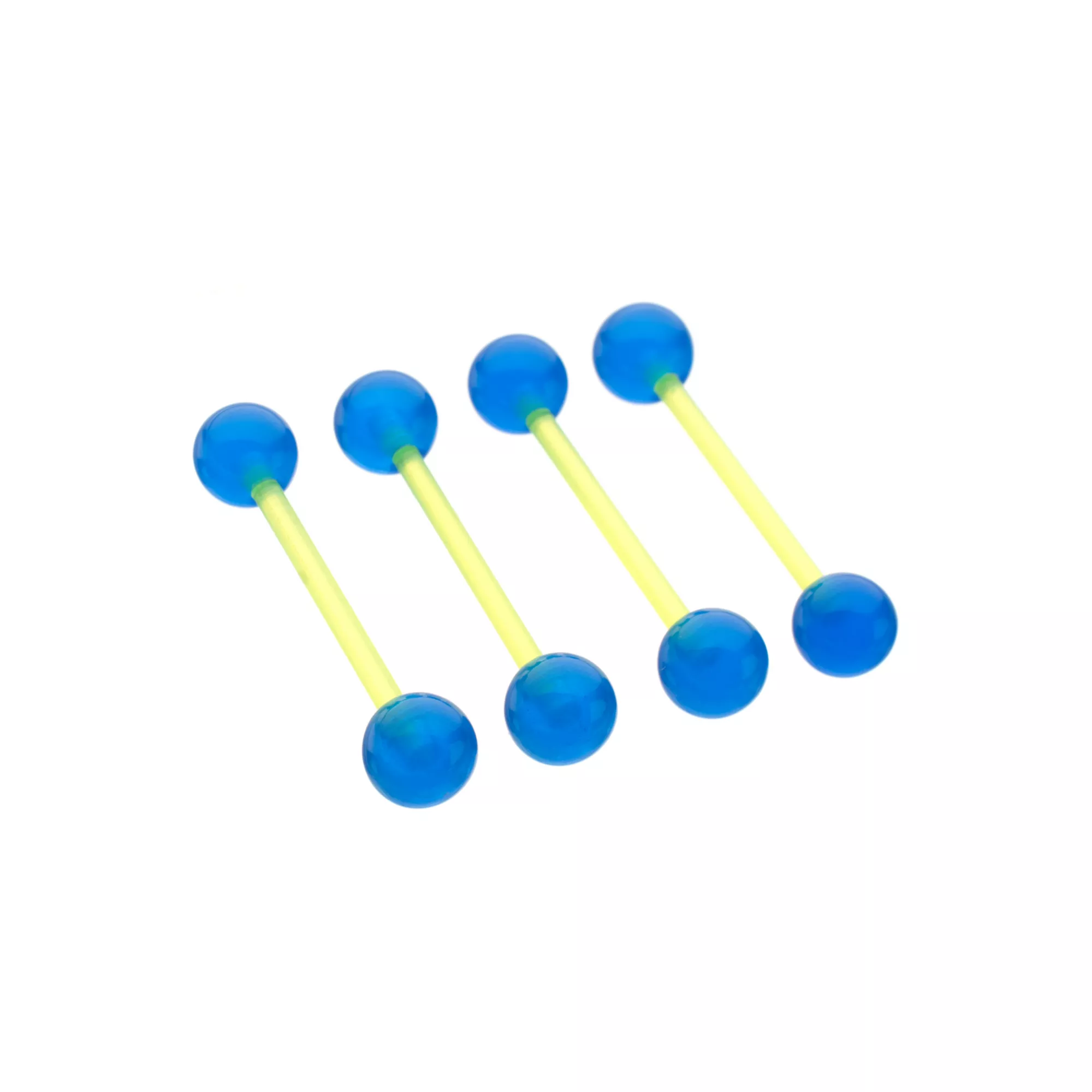 Multi-Pack Glow in the Dark Bioflex Barbells 4 Pack