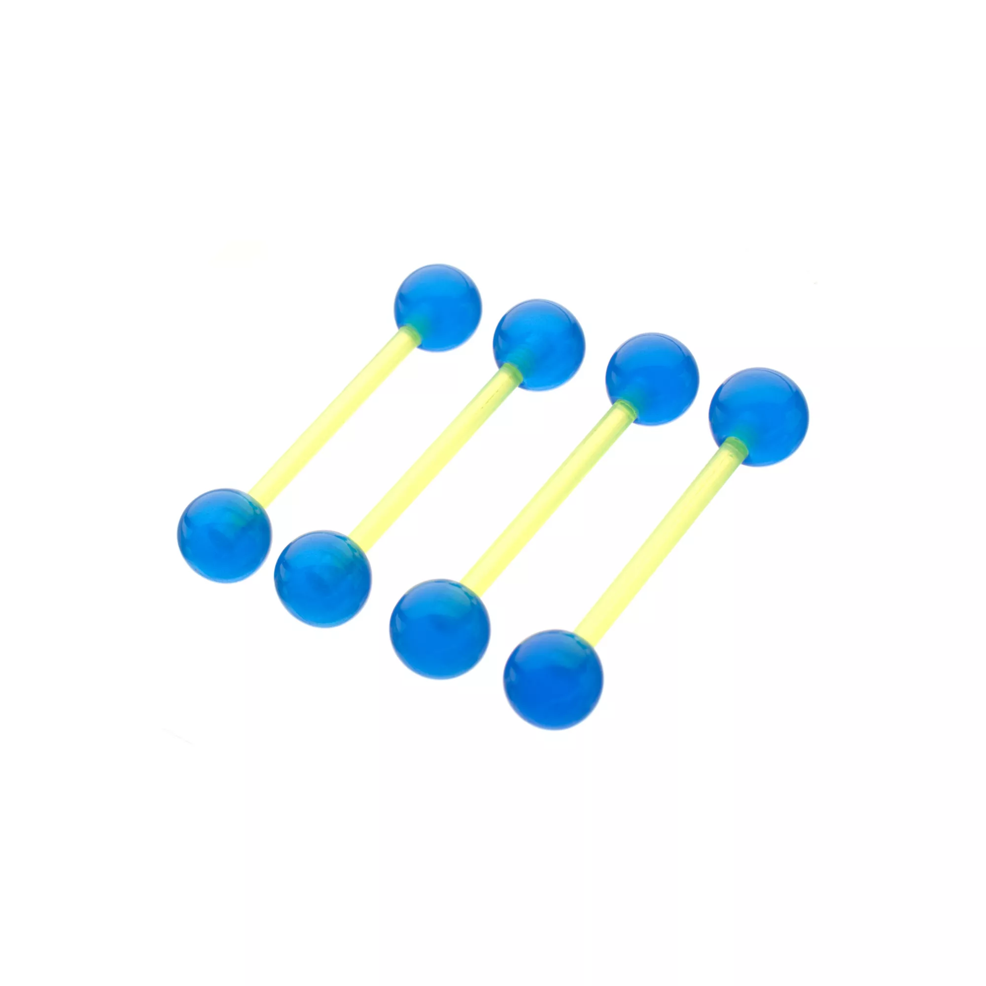Multi-Pack Glow in the Dark Bioflex Barbells 4 Pack