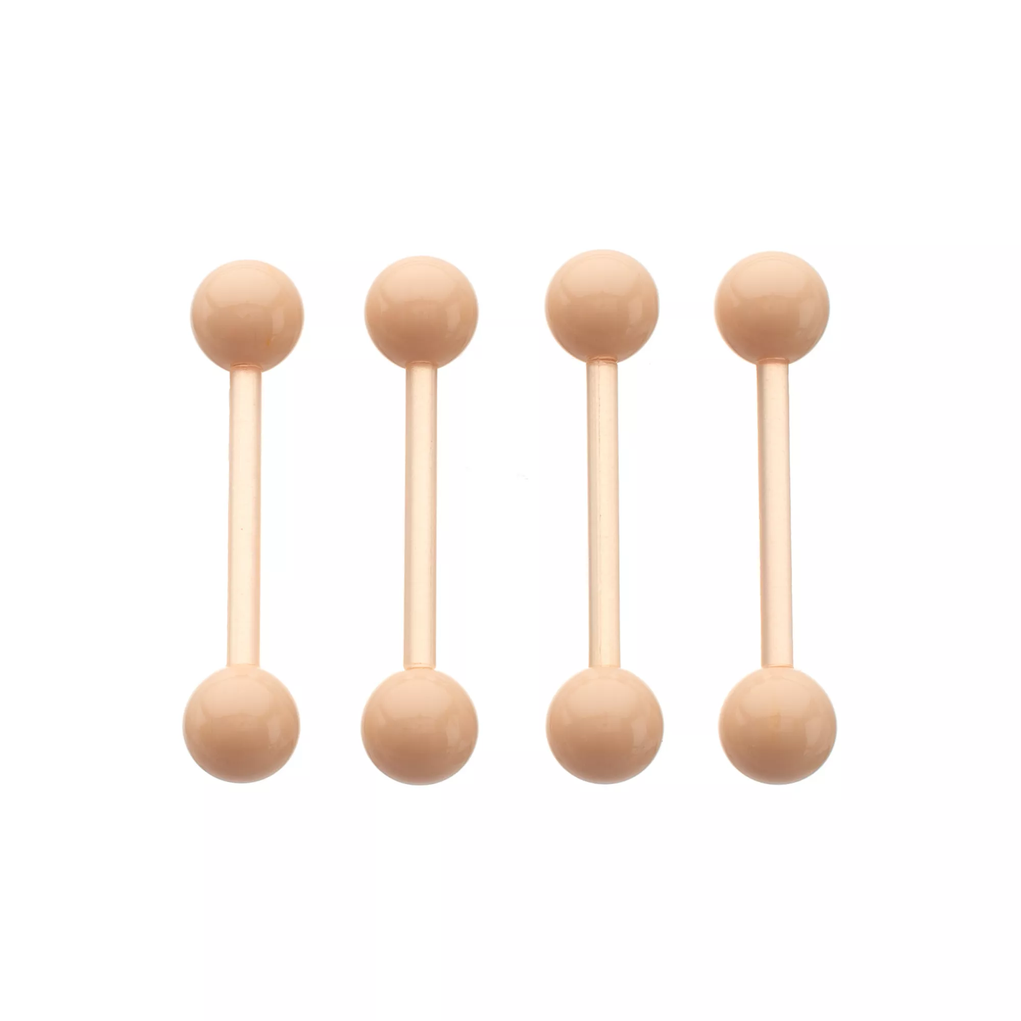 Multi-Pack Bioflex Tan Barbells 4 Pack - 14 Gauge