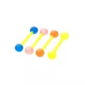 Multi-Pack Yellow Glow in the Dark Bioflex Barbells 4 Pack – 12 Gauge at Spencer's