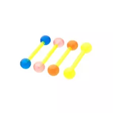Multi-Pack Yellow Glow in the Dark Bioflex Barbells 4 Pack – 12 Gauge at Spencer's