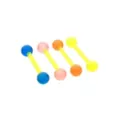 Multi-Pack Yellow Glow in the Dark Bioflex Barbells 4 Pack – 12 Gauge at Spencer's
