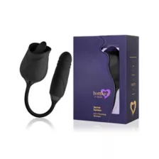 Black Secret Garden 2 in 1 Thrusting Massager - Hott Love Extreme at Spencer's