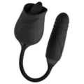Black Secret Garden 2 in 1 Thrusting Massager - Hott Love Extreme at Spencer's