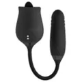 Black Secret Garden 2 in 1 Thrusting Massager - Hott Love Extreme at Spencer's