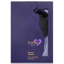 Black Secret Garden 2 in 1 Thrusting Massager - Hott Love Extreme at Spencer's