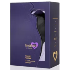Black Secret Garden 2 in 1 Thrusting Massager - Hott Love Extreme at Spencer's