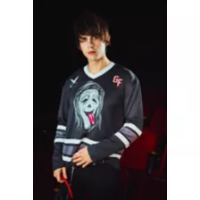 Ghost Face Black Hockey Jersey at Spencer's
