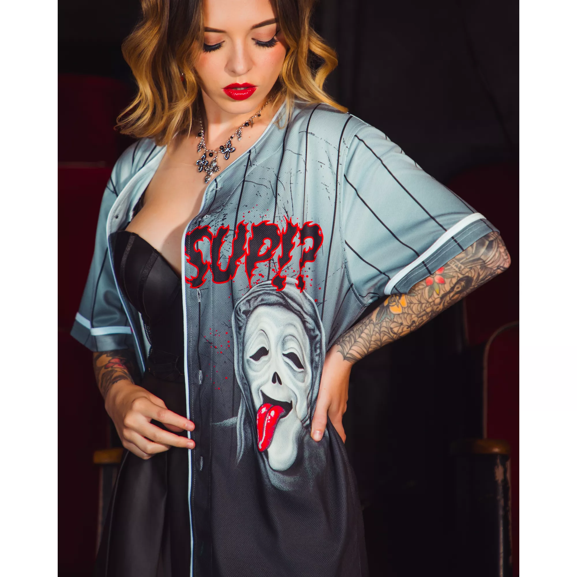 Ghost Face Baseball Jersey at Spencer's