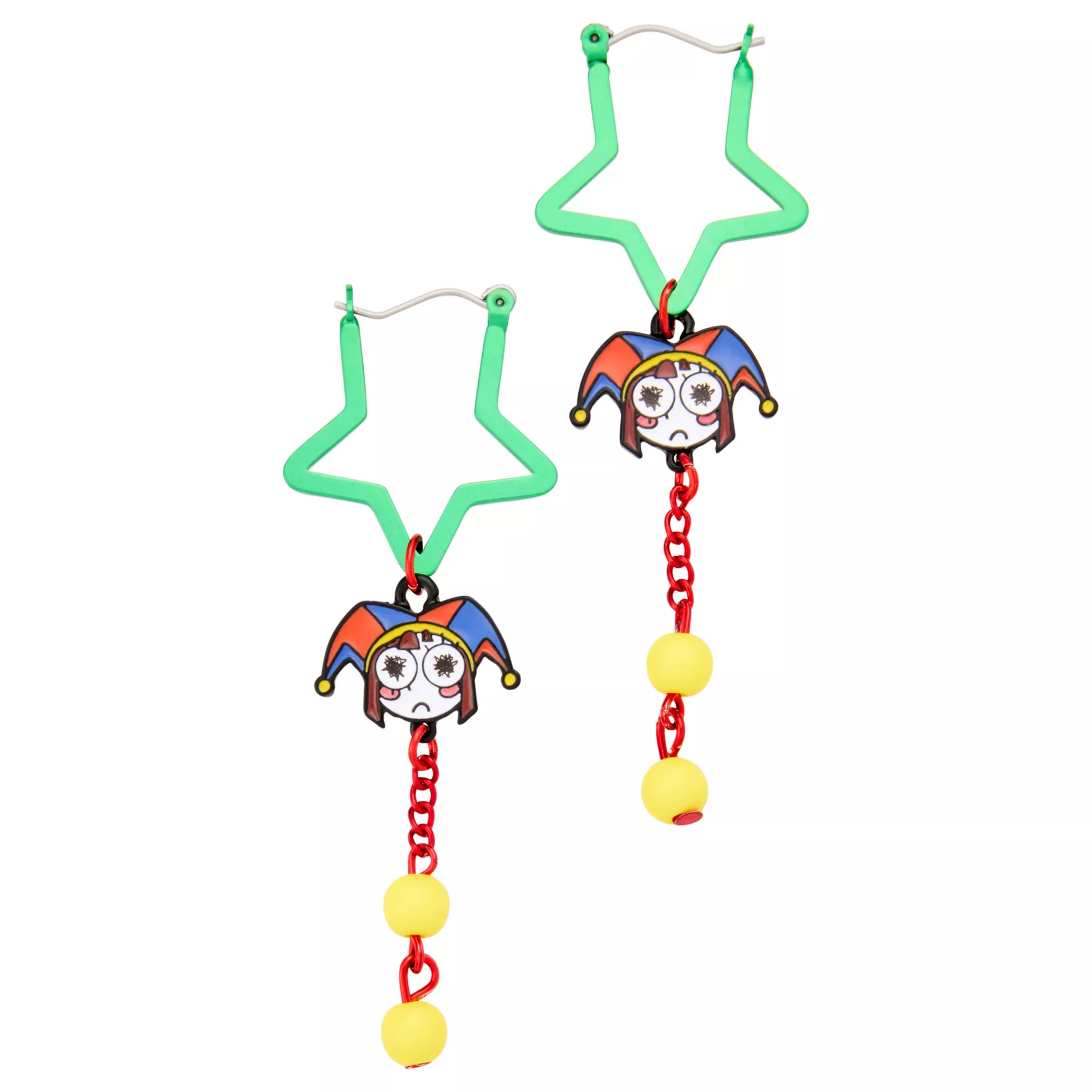Pomni Star Dangle Earrings - The Amazing Digital Circus