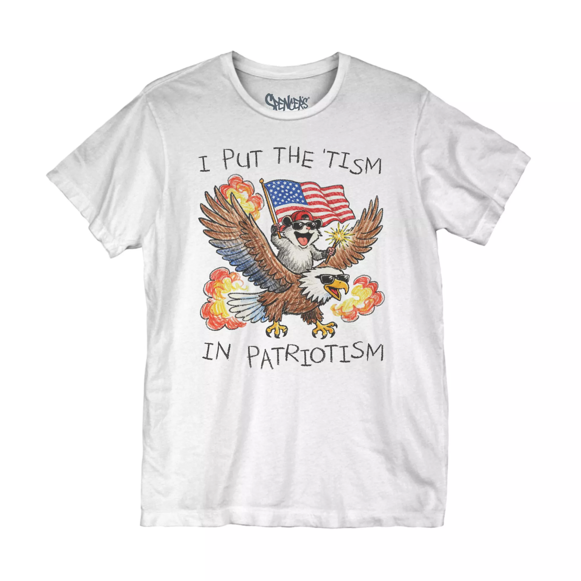 Put the 'Tism in Patriotism T Shirt at Spencer's