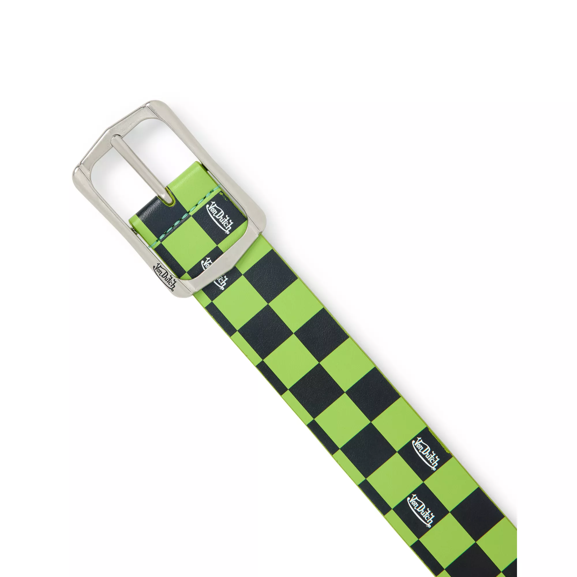 Von Dutch Green and Black Checkered Belt at Spencer's