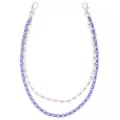 2-Row Purple and Silver-Tone Link Wallet Chain at Spencer's
