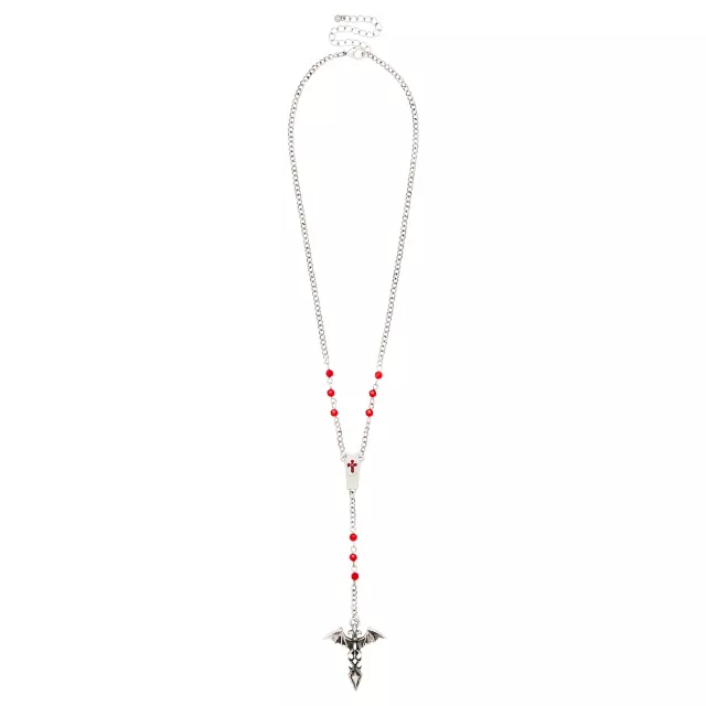 Gothic Bat Coffin Bead Chain Necklace at Spencer's