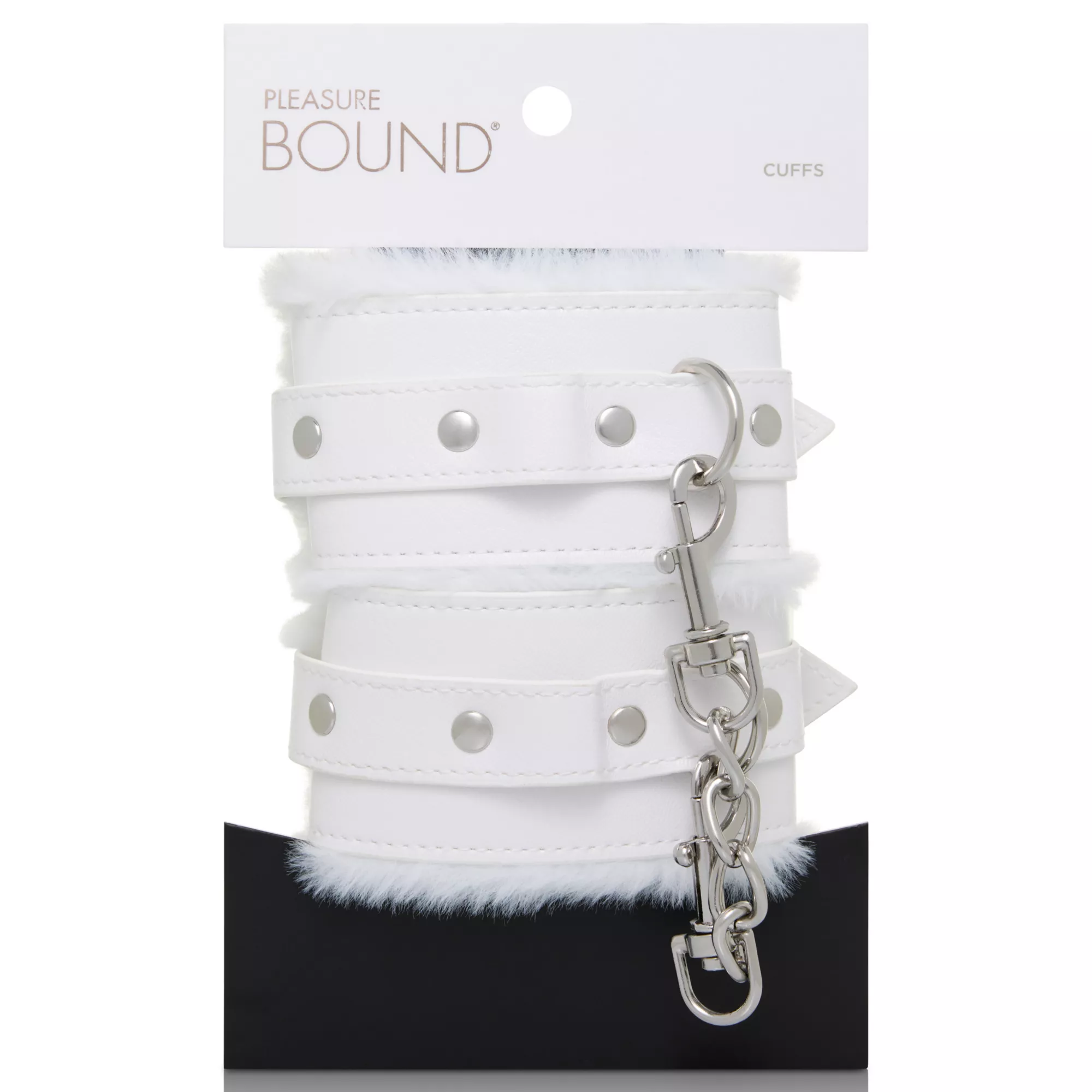 White Furry Handcuffs - Pleasure Bound at Spencer's