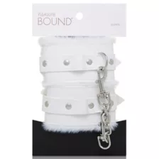 White Furry Handcuffs - Pleasure Bound at Spencer's