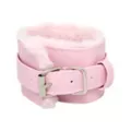 Light Pink Furry Handcuffs - Pleasure Bound at Spencer's