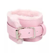 Light Pink Furry Handcuffs - Pleasure Bound at Spencer's