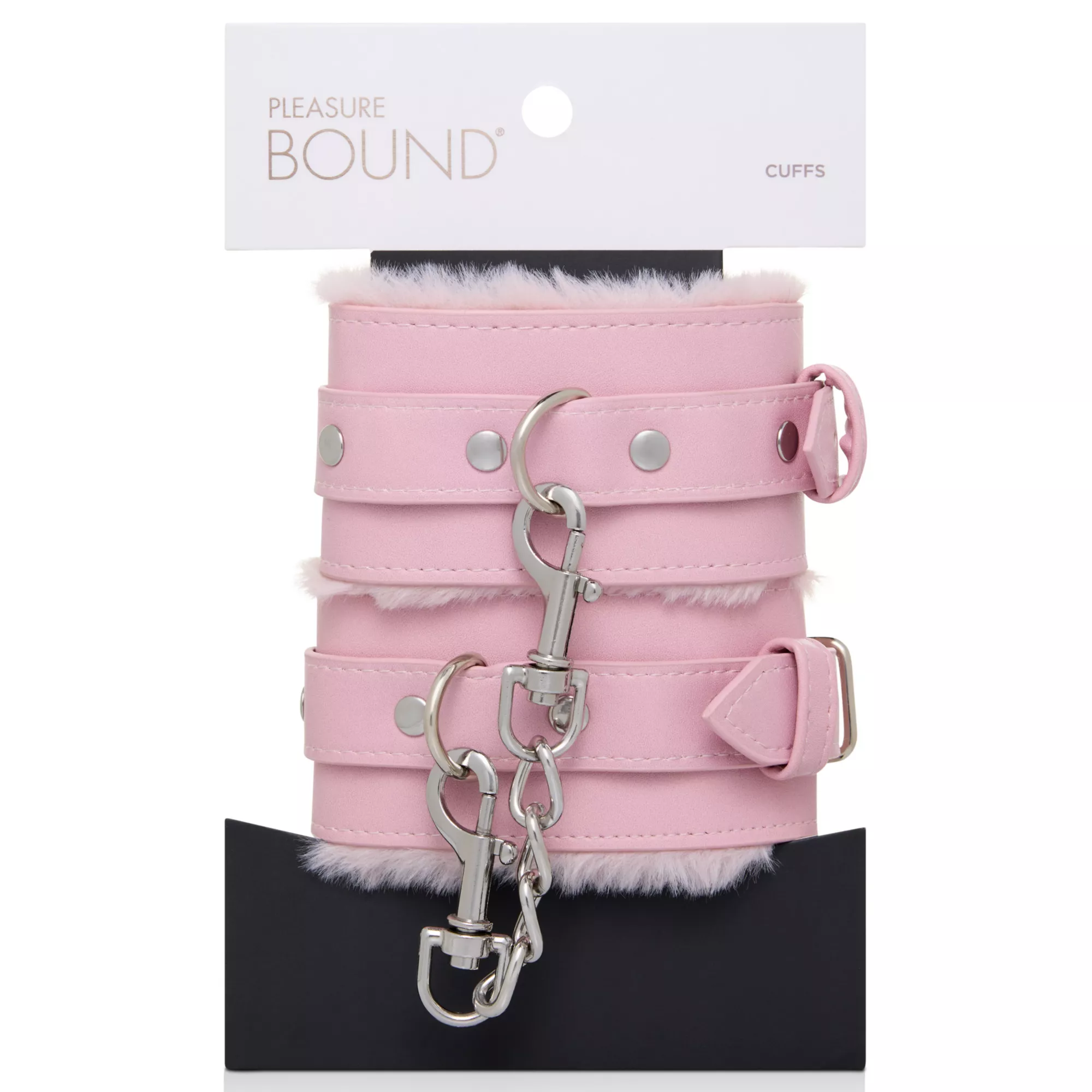 Light Pink Furry Handcuffs - Pleasure Bound at Spencer's