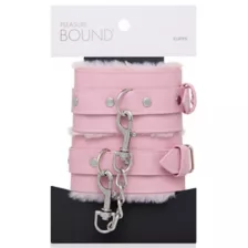 Light Pink Furry Handcuffs - Pleasure Bound at Spencer's