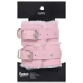Light Pink Furry Handcuffs - Pleasure Bound at Spencer's