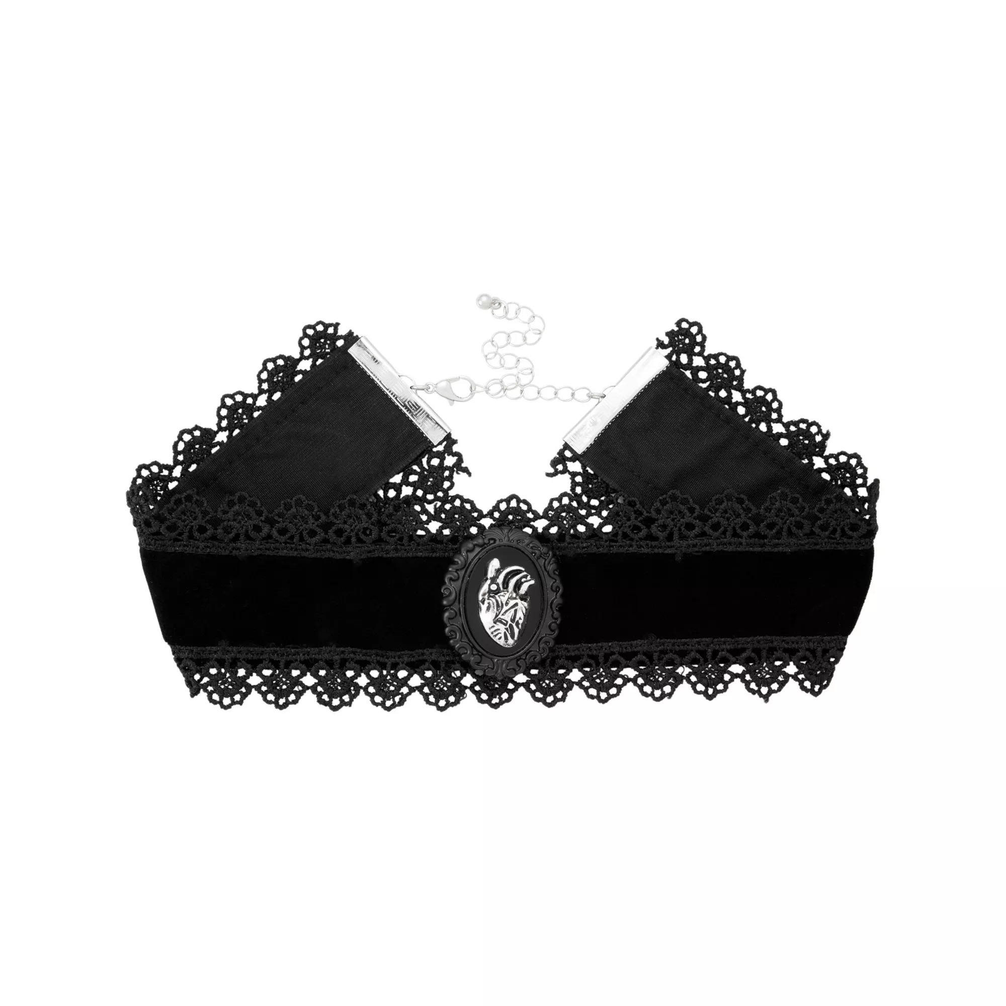 Lace Heart Choker Necklace