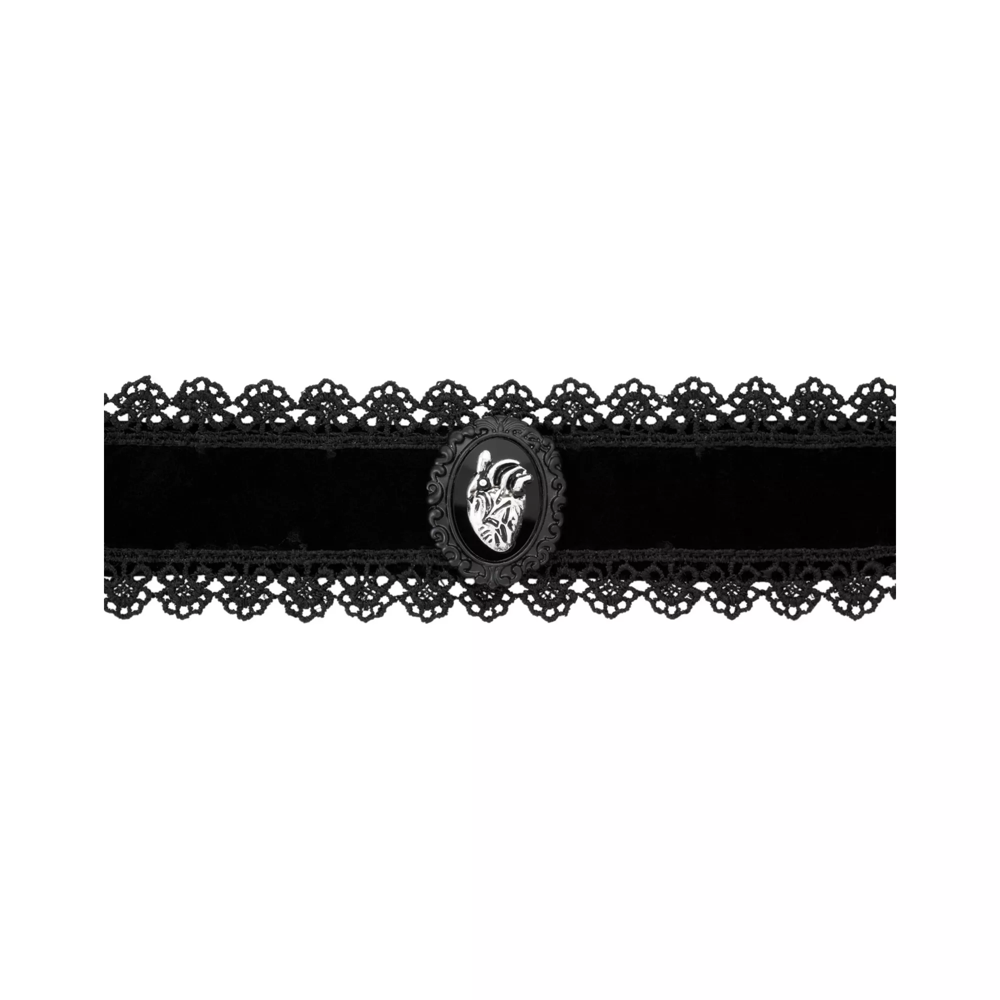 Lace Heart Choker Necklace