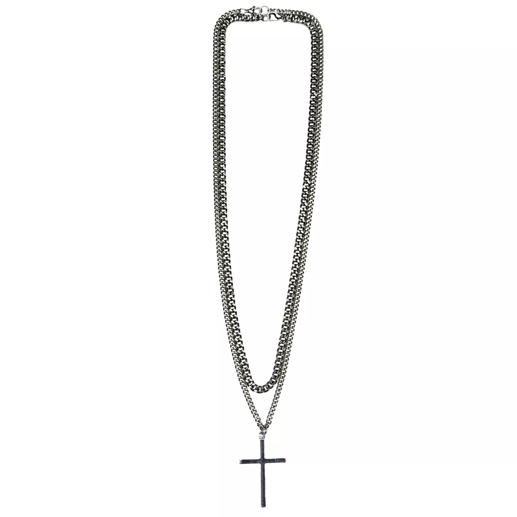 Multi-Pack Cross Chain Necklaces - 2 Pack