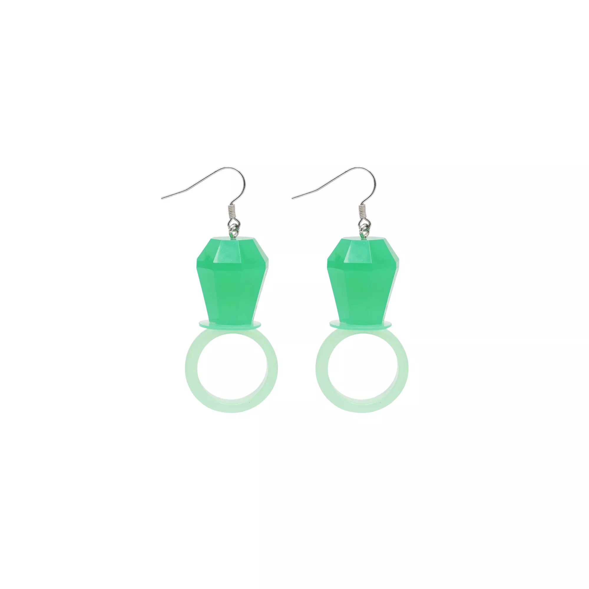 Glow Candy Ring Dangle Earrings