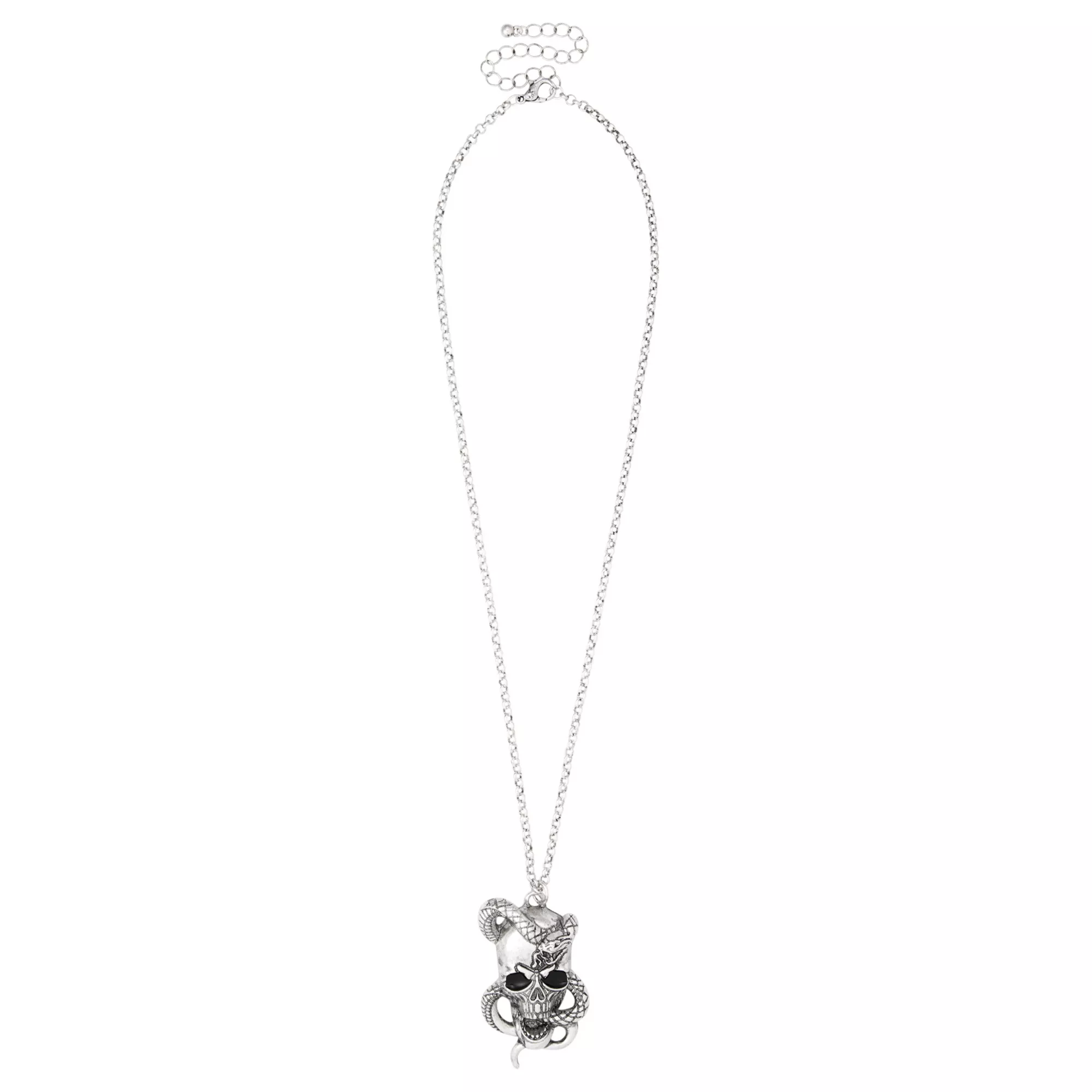 Skull Snake Pendant Chain Necklace