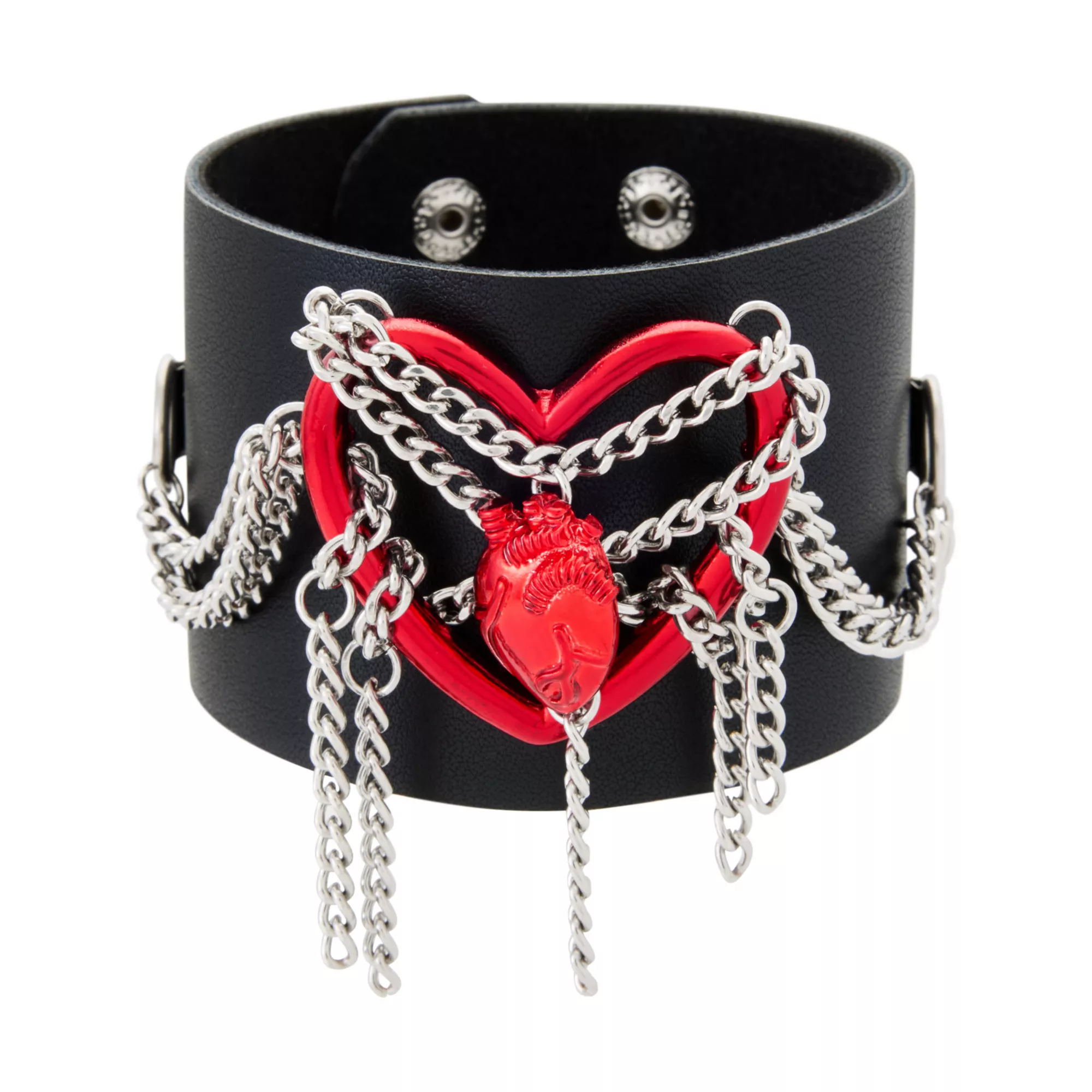 Chain Heart Cuff Bracelet