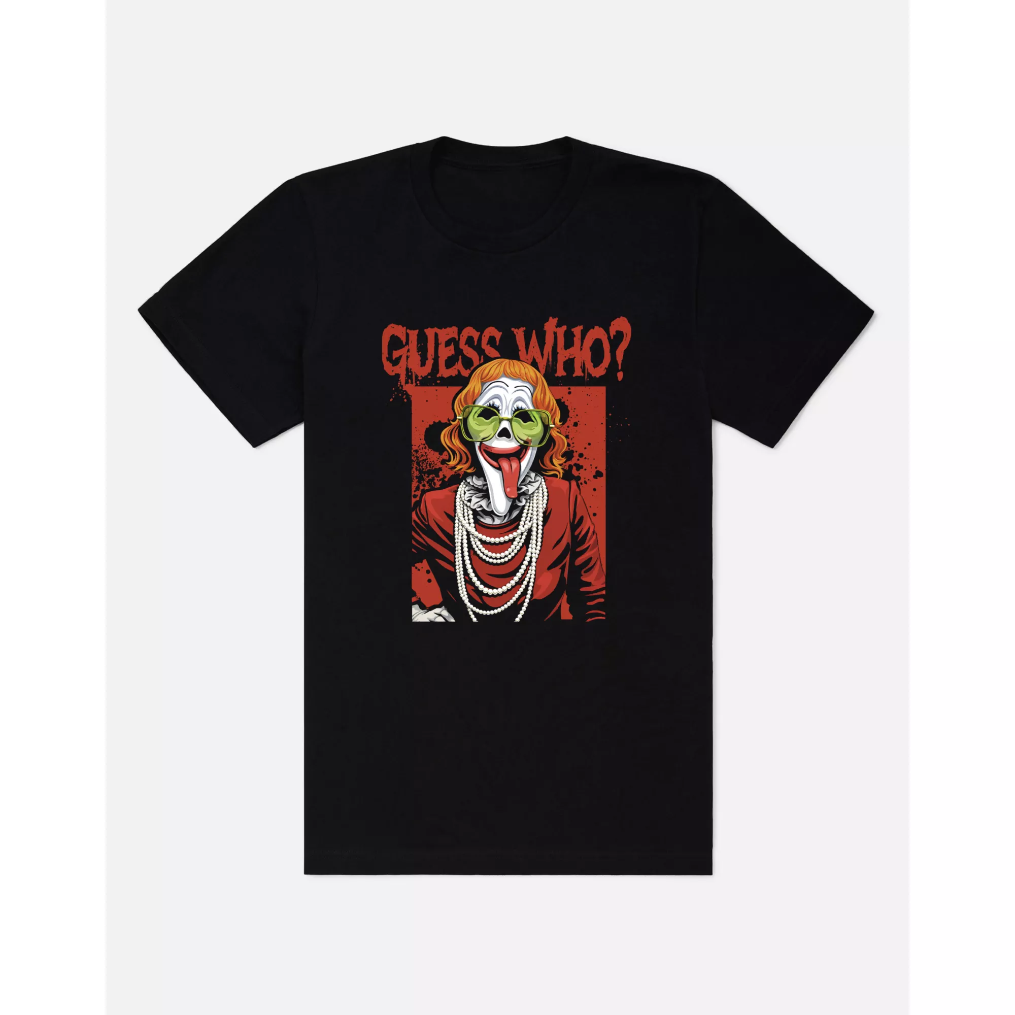 Ghost Face Wassup Guess Who T Shirt at Spencer's