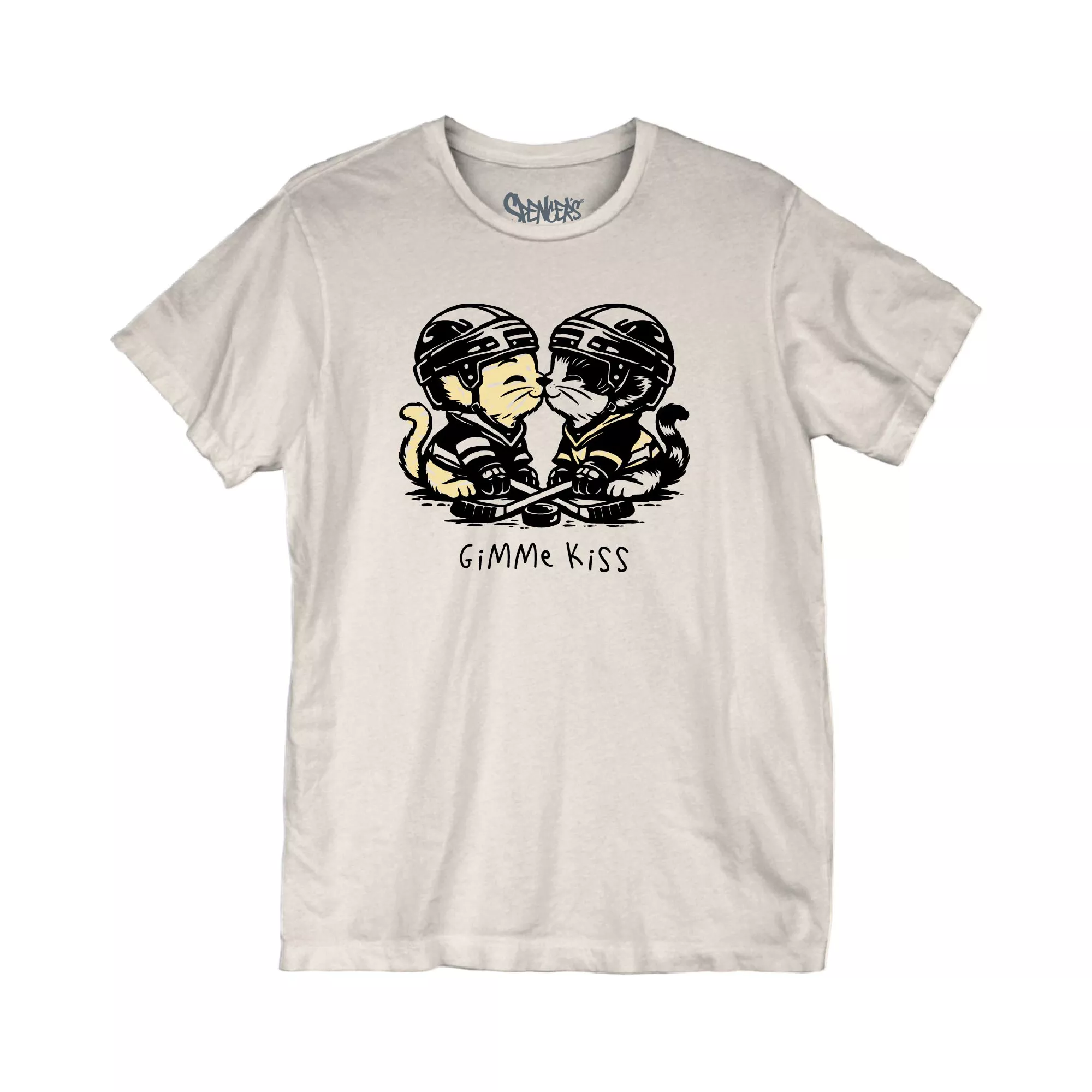 Gimme Kiss Hockey Cats T Shirt at Spencer's
