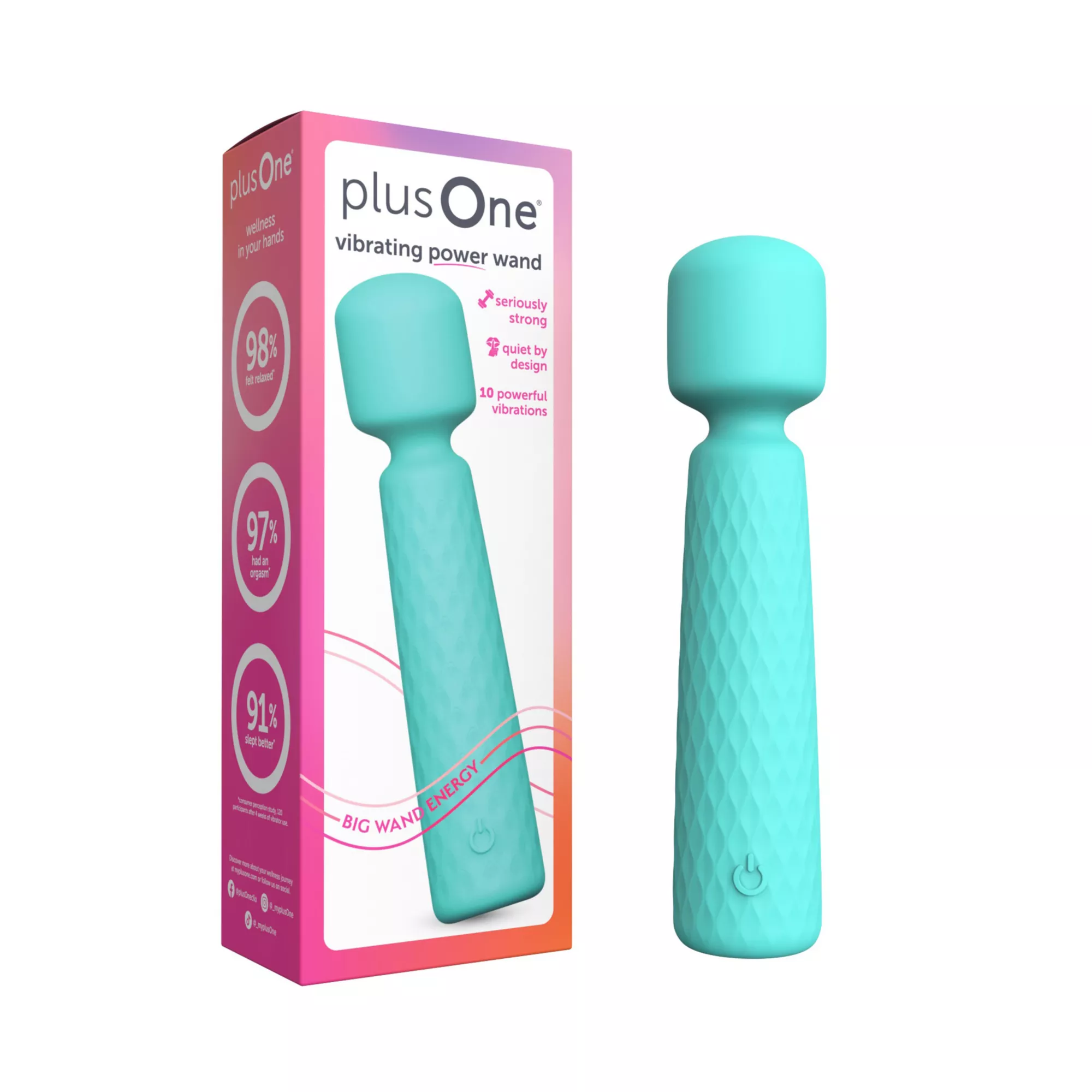 plusOne Vibrating Power Wand at Spencer's