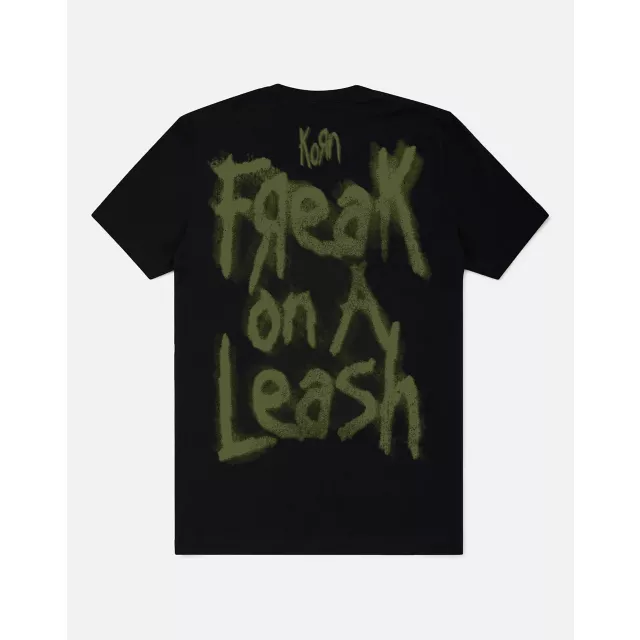 Graffiti Green Freak on a Leash Korn T Shirt at Spencer's
