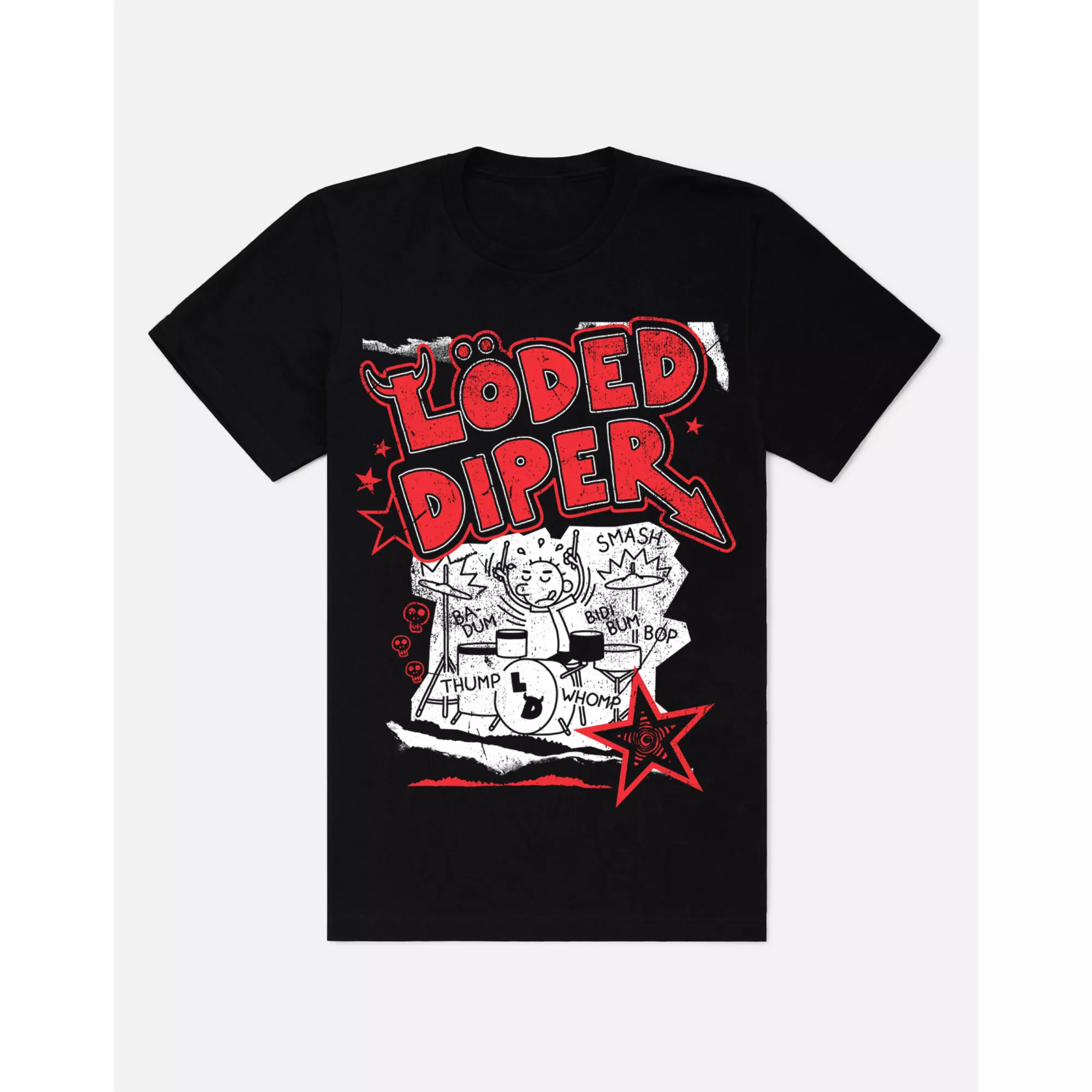 Löded Diper Red Punk T Shirt - Diary of a Wimpy Kid at Spencer's