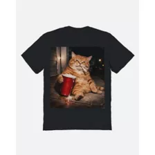 Red Cup Drinking Cat T Shirt at Spencer's