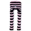 Ghost Face Pink Stripe Fuzzy Laplander Hat at Spencer's