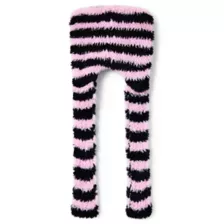 Ghost Face Pink Stripe Fuzzy Laplander Hat at Spencer's