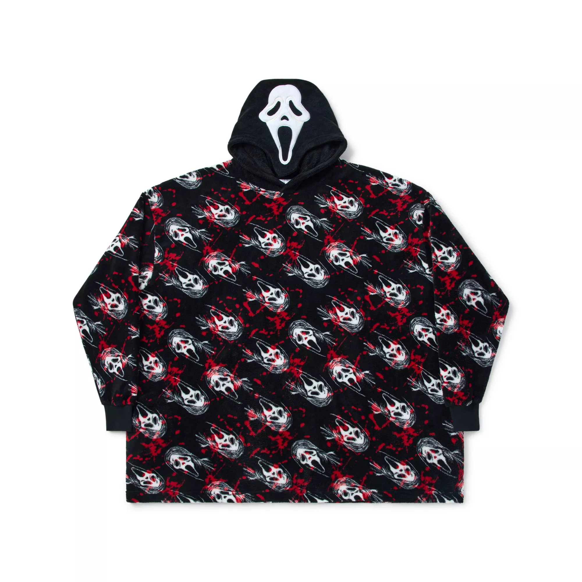 Ghost Face Mask Print Wearable Blanket at Spencer's